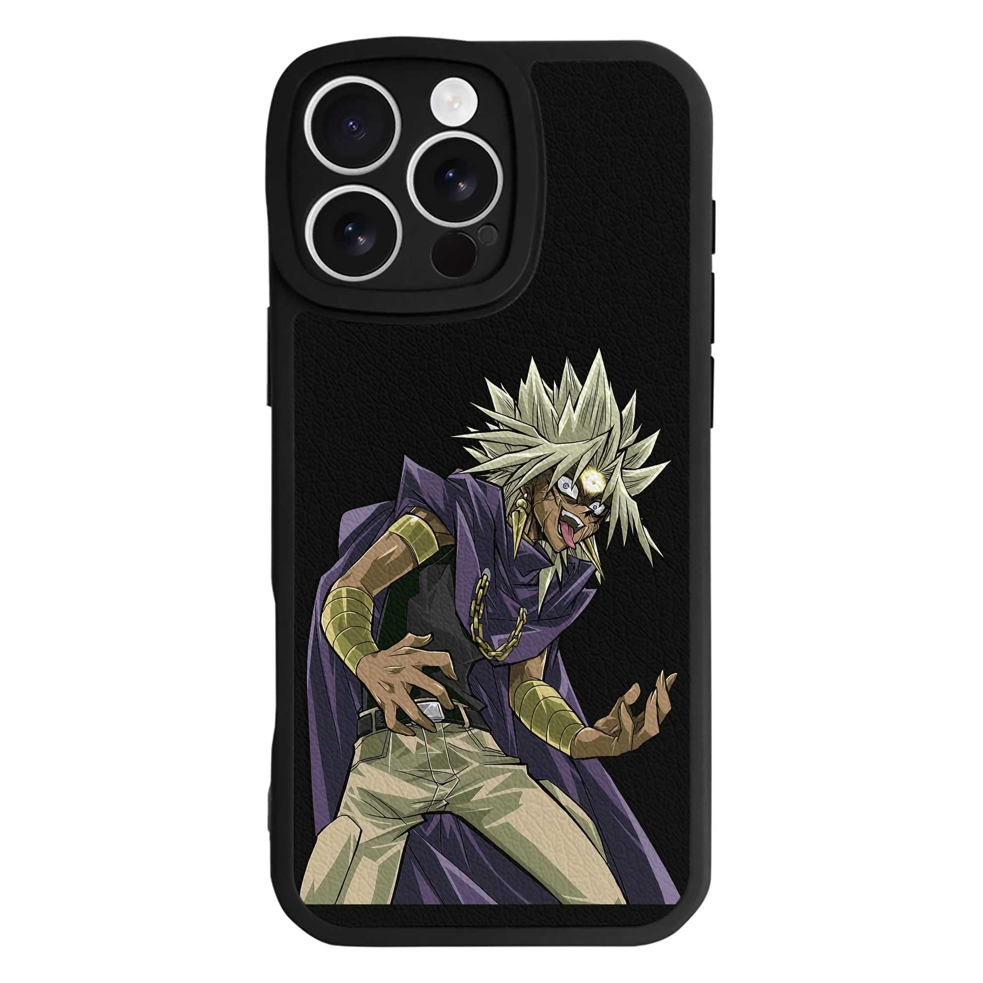 （画像用） 遊☆戯☆王 Yu-Gi-Oh! 【iPhone 16シリーズ対応】シリコンスマホケース（レザー調） 材質：シリコン